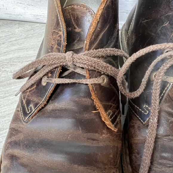 Clarks Shoes Mens Size US 9M / EU 42 Bushacre 2 Chukka Boots in Brown Leather main image 13
